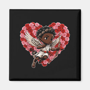 Cute Black African American Cud Shirt Decor Boys G Magnet