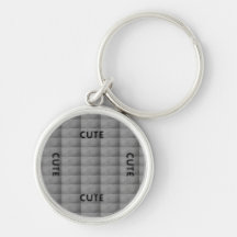 CUTE_ BLACK AND DEEP GRAY  KEYCHAIN