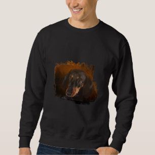 Cute Black And Tan Dachshund Sweatshirt