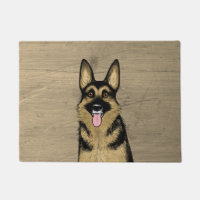 Cute Black and Tan German Shepherd Dog