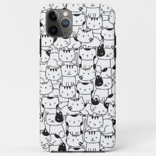 Cute Black And White Cats Case-Mate iPhone Case