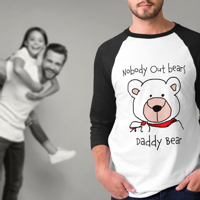 Cute black and White Daddy Bear T-Shirt (Creator Uploaded)