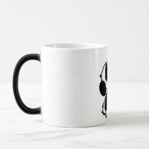 Cute Black and White Dog Mug