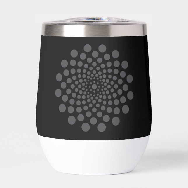 Cute Black and White Dot Art Pattern (Front)