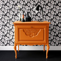 Cute Black and White Ghost Halloween