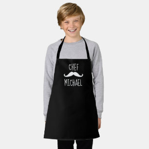 Cute Black and White Personalized Chef Apron