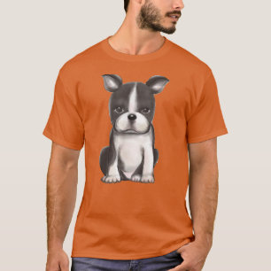 Cute black and white puppy outfit  T-Shirt