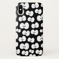 Cute Black and White Spooky Eyes Pattern Halloween