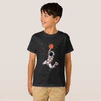 Cute Black Astronaut Outer Space Basketball Kids'