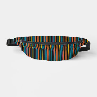 Cute black blue stripes bum bags