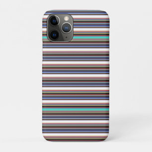 Cute black blue stripes Case-Mate iPhone case