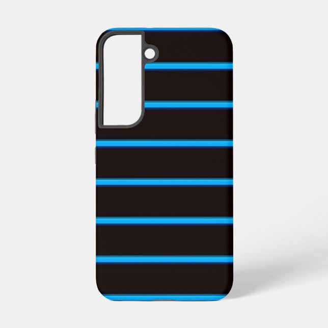 Cute black bluesky stripes samsung galaxy s22 case (Back)