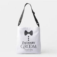 Cute Black Bow Tie & Buttons Groom's Wedding