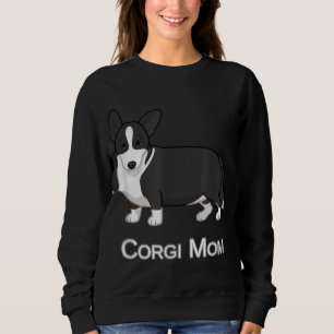 Cute Black Cardigan Welsh Corgi Mum Dog Lover Sweatshirt