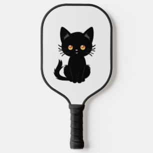 Cute Black cat 2 Pickleball Paddle
