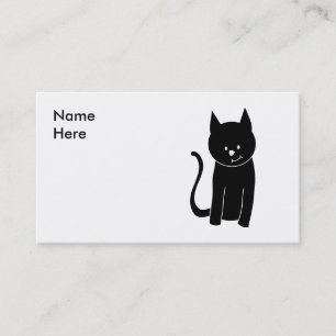 Cute Black Cat Business Card