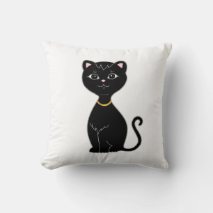 Cute Black Cat Cushion