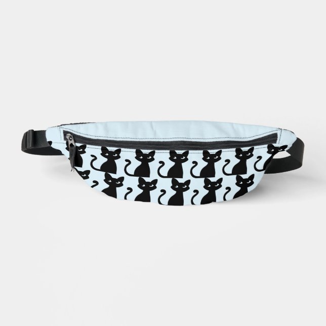 CUTE BLACK CAT FANNY PACK (Front)