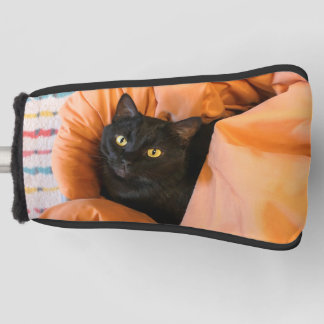 Cute Black Cat Golf Head Cover