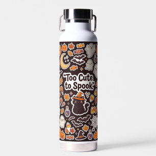Cute Black Cat Halloween Water Bottle