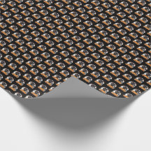 Cute Black Cat Halloween Wrapping Paper
