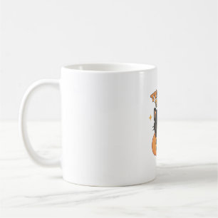 Cute Black Cat in Pumpkin – Trick or Treat Kawaii Coffee Mug