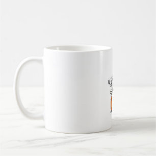 Cute black cat in pumpkin with witch hat Classic T Coffee Mug