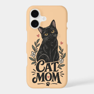 Cute Black Cat Mum Phone Case
