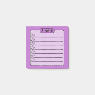Cute Black Cat Personalised Post-it Notes
