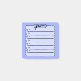 Cute Black Cat Personalised Post-it Notes