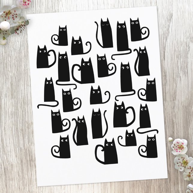 Cute Black Cat Postcard (Creator Uploaded)