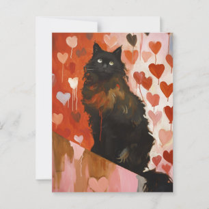 Cute Black Cat Postcard