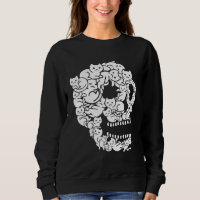 Cute Black Cat Skull Kitty Skeleton Scary Hallowee