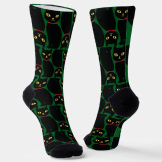 Cute Black Cat Socks Gift for Black Cat Lovers 