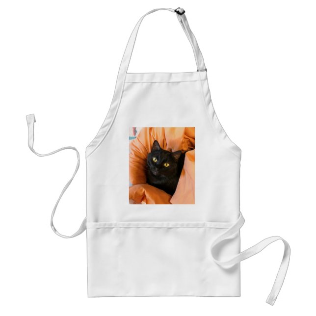 Cute Black Cat Standard Apron (Front)