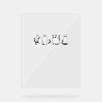 Cute Black Cats in Ghost Costume Women and Men Hal