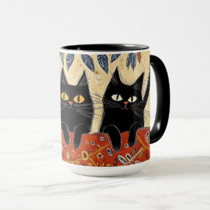 Cute Black Cats Mug