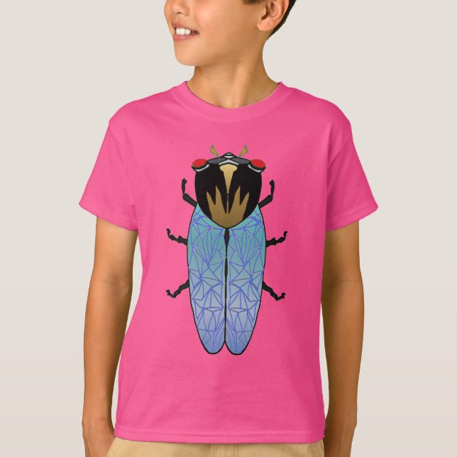 Cute Black Cicada T-Shirt (Front)