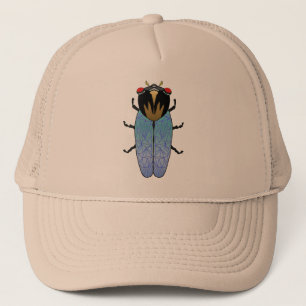 Cute Black Cicada Trucker Hat
