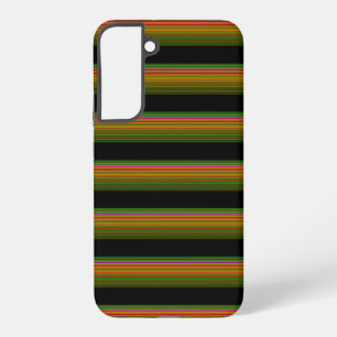 Cute black colourful striped samsung galaxy case