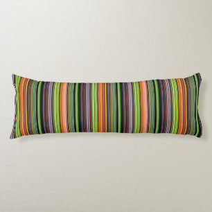 Cute black colourful stripes body cushion