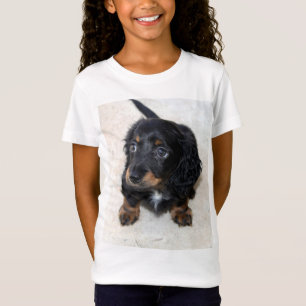 Cute black Dachshund Puppy Dog T-Shirt