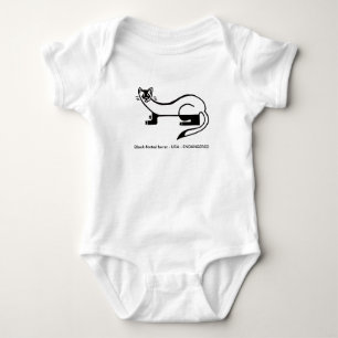 Cute Black-footed FERRET -T-Shirt Baby Bodysuit