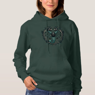 Cute Black Green Scorpio Born in November Gift  Hoodie