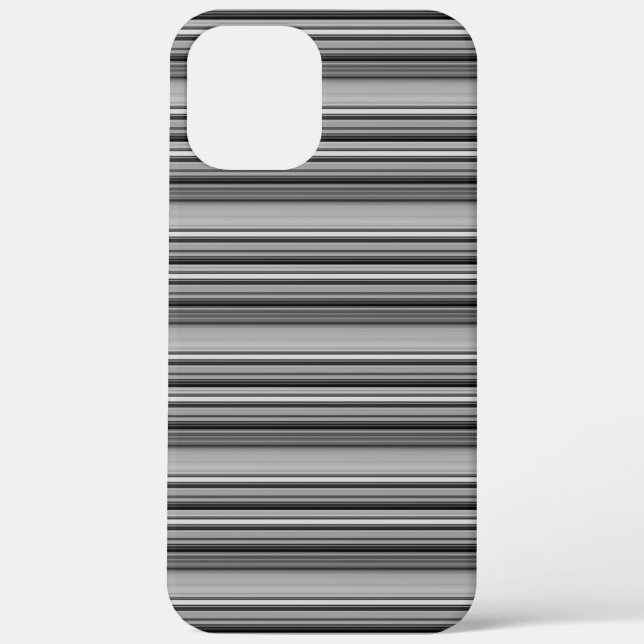 Cute black grey stripes  Case-Mate iPhone case (Back)