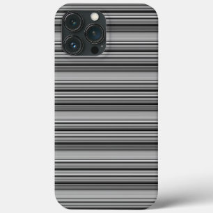 Cute black grey stripes  iPhone 13 pro max case