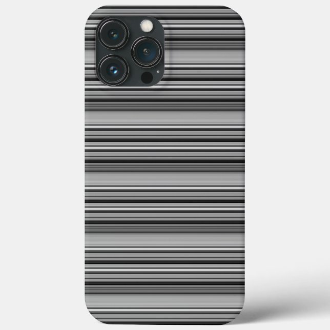 Cute black grey stripes  Case-Mate iPhone case (Back)