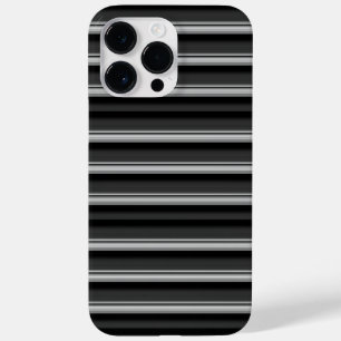Cute black grey stripes Case-Mate iPhone 14 pro max case