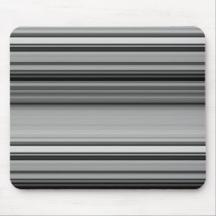Cute black grey stripes  mouse pad