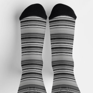 Cute black grey stripes  socks